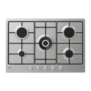 Candy Timeless CEL7P4WX Acciaio inox Da incasso 74.5 cm Gas 5 Fornello(i)