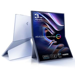 ASUS ZenScreen Fold OLED MQ17QH Monitor PC 43,9 cm (17.3") 2560 x 1920 Pixel Quad HD Argento