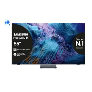 Samsung Neo QLED AI TV 85" QE85QN990FTXZT 8K Mini LED, Processore NQ8 AI Gen3, 8K AI Upscaling Pro, Glare Free, Neo Quantum HDR 8K Pro, Dolby Atmos & OTS Pro, Infinity Air Design, Vision AI Smart TV, 2025