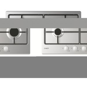 Candy Idea CHW6BR4WX Acciaio inox Da incasso 60 cm Gas 4 Fornello(i)