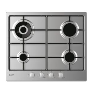 Candy Idea CHW6BR4WX Acciaio inox Da incasso 60 cm Gas 4 Fornello(i)