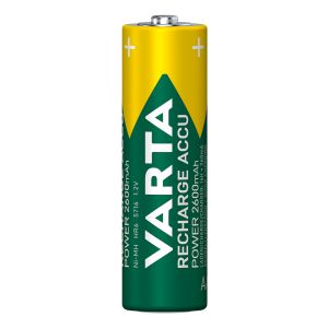 Varta Recharge Accu Power AA 2600 mAh Blister da 2 (Batteria NiMH Accu Precaricata, Mignon, batteria ricaricabile, pronta all'uso)