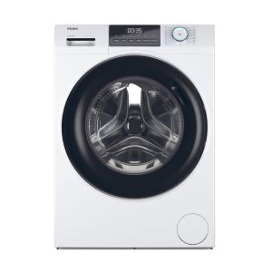Haier I-Pro Serie 1 Serie 1, Lavatrice Slim 8 KG, 10% più efficente della classe A, 1400 giri, Bianco, Inverter, Refresh, HW80-BP14929A-S