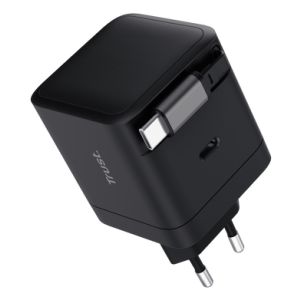 Trust Maxo Caricabatteria retrattile USB-C PD da 65 W