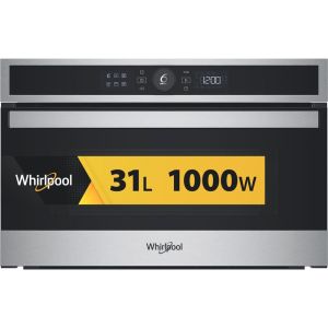 Whirlpool WMD4I4MX Microonde con grill, inox, Display Lcd 6°Senso, Crisp, 31 Lt Made in Italy