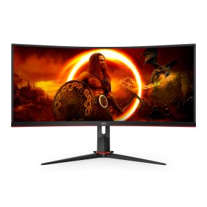 AOC G2 CU34G2XP Monitor PC 86,4 cm (34") 3440 x 1440 Pixel UltraWide Quad HD LED Nero, Rosso