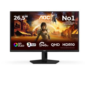 AOC G4 Q27G41ZDF Monitor PC 67,3 cm (26.5") 2560 x 1440 Pixel Quad HD QD-OLED Nero, Rosso