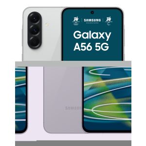 Samsung Galaxy A56 5G, Smartphone con Funzioni intelligenti, Display Super AMOLED 6.7”, 8GB RAM, 256GB, Camera 50MP, Batteria 5.000 mAh, IP67, Awesome Lightgray