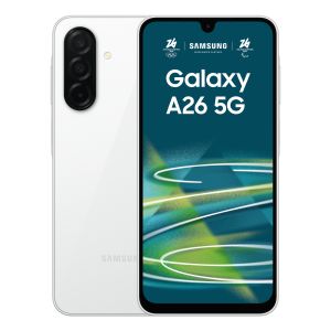 Samsung Galaxy A26 5G, Smartphone con Funzioni intelligenti, Display Super AMOLED 6.7”, 6GB RAM, 128GB, Batteria 5.000 mAh, memoria espandibile, White