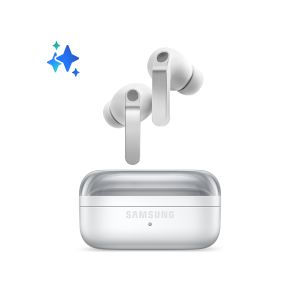 Samsung Galaxy Buds4 Pro, White, Corpo in metallo, Altoparlante a 2 vie e doppio amplificatore, Chiamate cristalline, Audio a 360°, ANC migliorata, Controllo adattivo del rumore, Connessione senza interruzioni e One UI, AI pronto ai comandi vocali