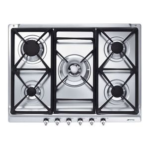 Smeg Classic SE70SGH-5 Acciaio inox Da incasso Gas 5 Fornello(i)