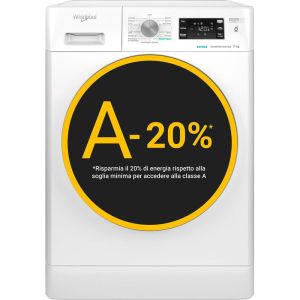 Whirlpool FFB 1148 BSV IT Lavatrice 11kg, 100% DI FRESCHEZZA, ANCHE SE DIMENTICHI IL BUCATO, classe A-20%, colore bianco, 1400 giri, vapore