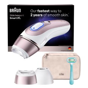 Braun Silk-expert Skin I·Expert Epilatore A Luce Pulsata Smart, Epilazione a Casa, Con App Gratuita, 2 Testine, PL7211