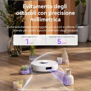 NARWAL Freo Z10 Robot Aspirapolvere Lavapavimenti, Aspirazione 15.000Pa, Mappatura 3D, Comandi Vocali, Evitamento Ostacoli Ultra-Preciso, Lavaggio 75°C, Asciugatura, Autosvuotamento, Mop Sollevabili, Zero-Grovigli, Pet-Friendly