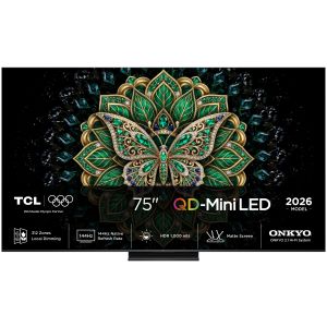TCL C6K Pro TV 75C6K PRO 75” QD-Mini LED TV, 4K HDR 1000 nits, 312 zone di dimming, Google TV, Dolby Vision & Atmos, 2.1 Onkyo, 144Hz, AirPlay 2
