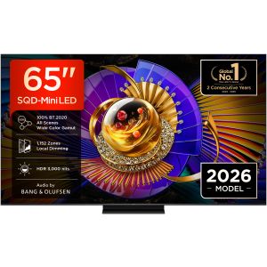 TCL C7L TV 65C7L SQD‑Mini LED da 65", 4K HDR, 3000 nit, 1.152 zone di dimming, Google TV, 144Hz, Dolby Vision & Atmos, Audio Bang & Olufsen