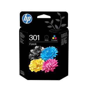 HP Confezione da 2 cartucce originali di inchiostro nero/tricromia 301