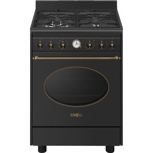 Smeg Coloniale CO60GMAN2 cucina Elettrico Gas Nero