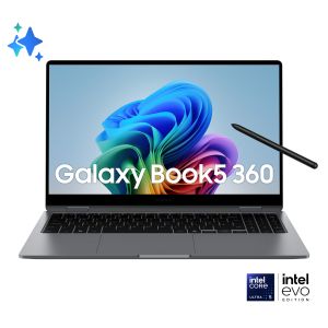 Samsung Galaxy Book5 360 Copilot+ PC Intel Core Ultra 5 226V Ibrido (2 in 1) 39,6 cm (15.6") Touch screen Full HD 16 GB LPDDR5x-SDRAM 512 GB SSD Wi-Fi 7 (802.11be) Windows 11 Home Grigio