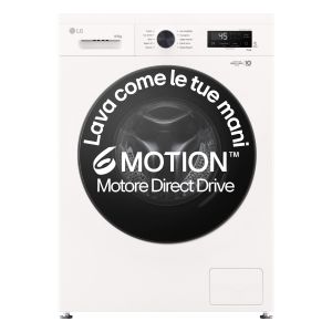 LG W4NX1085NWB Lavasciuga 8/5kg Serie X1, Classe A/E, 6 Motion Direct Drive, Wi-Fi, 1400 giri, Allergy Care, Bianca