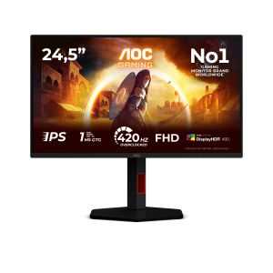 AOC G4 25G4KUR Monitor PC 62,2 cm (24.5") 1920 x 1080 Pixel Full HD LED Nero, Rosso
