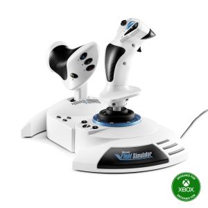 Thrustmaster T.Flight Hotas One Microsoft Flight Simulator Edition Nero, Bianco USB Joystick + leva di controllo del motore Analogico/Digitale PC, Xbox One, Xbox One S, Xbox One X