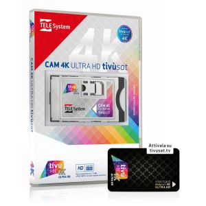 TELE System CAM tivùsat 4K Ultra HD Modulo di accesso condizionato (CAM)