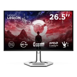 Lenovo Legion Pro 27Q-10 - Monitor Gaming 26.5" QD-OLED Flat QHD 2560x1440 0 280Hz 0.03ms - AMD FreeSync Premium Pro + VESA AdaptiveSync 2xHDMI 2.1 + 1xDP 1.4 - Stand Height + Tilt + Swivel + Pivot Cavo HDMI + DP + USB A/B incluso