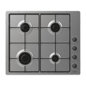 Candy Idea CHW6LBX Acciaio inox Da incasso 56 cm Gas 4 Fornello(i)