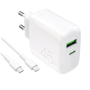 PURO PUTCUSBAC45WDYKCCWHI Caricabatterie per dispositivi mobili Universale Bianco AC Interno