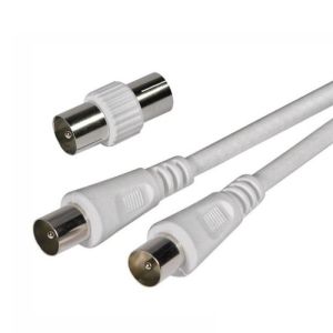 Alpha Elettronica 87-012W/02B cavo coassiale 2 m Ø9.5mm Bianco