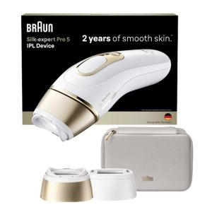 Braun Silk-expert Pro PL5210 IPL Luce pulsata intensa (IPL) Oro, Bianco