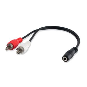 Alpha Elettronica 17-035B cavo audio 0,25 m 2 x RCA 3.5mm Nero