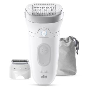 Braun Silk·épil 7 epilatore Bianco wet & dry c\test radente