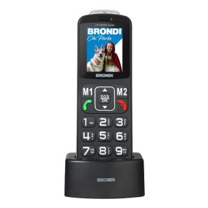 Brondi Amico Flash 5,08 cm (2") Nero Telefono di livello base