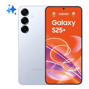Samsung Galaxy S25+ Smartphone AI, Display 6.7'' QHD+ Dynamic AMOLED 2X, Fotocamera 50MP, RAM 12GB, 256GB, 4.900 mAh, Icyblue
