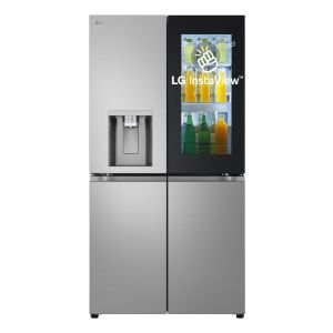 LG InstaView GMK961PY5E Frigorifero 4 porte | Classe E, 646L | Wi-Fi, Dispenser acqua senza allaccio, Door & Linear Cooling | Prime Silver
