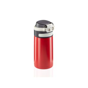 Leifheit 03245 tazza da viaggio 350 ml Nero, Rosso Acciaio inox