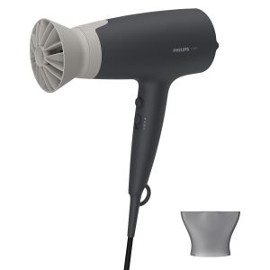 Philips Serie 3000 Asciugacapelli nero con accessorio ThermoProtect BHD351/10