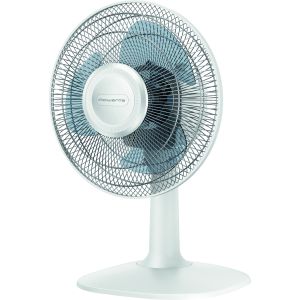 Rowenta Essential+ VU2330 Essential +, Ventilatore da Tavolo, 3 Velocità, Silenziosità 46 dBA, Design compatto, Flusso d’aria mx 34 m3/min, Bianco
