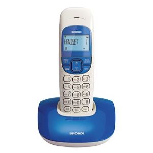 Brondi Nice Telefono DECT Identificatore di chiamata Blu, Bianco