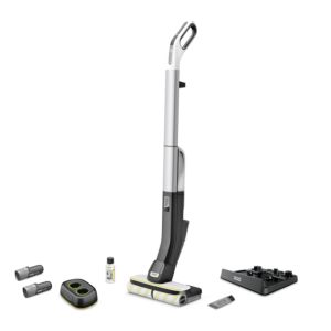 Kärcher FC 4-4 Mocio elettrico Batteria Secco e bagnato Senza sacchetto Nero, Grigio 2,5 Ah