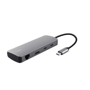 Trust 25672 hub di interfaccia USB tipo-C Grigio