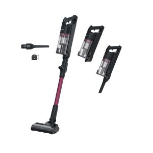 Hoover HF1M10HX 011 Aspirapolvere a bastone 2 in 1 Batteria Secco EPA Senza sacchetto 0,7 L 200 W Magenta, Nero