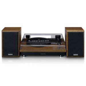 Lenco LS-100WD piatto audio Giradischi con trasmissione a cinghia Nero, Quercia Automatico