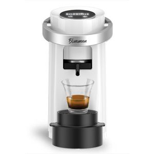 Caffè Borbone Bluemoon Macchina da Caffè a Cialde ESE 44mm – Multifunzione per Espresso, Infusi e Bevande Calde, Pressione 15 bar, Serbatoio 0.9L - Bianco