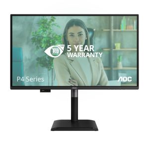 AOC Q27P4U Monitor PC 68,6 cm (27") 2560 x 1440 Pixel Wide Quad HD Nero