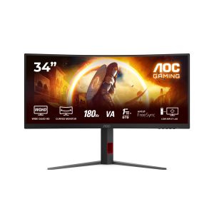 AOC G4 CU34G4 Monitor PC 86,4 cm (34") 3440 x 1440 Pixel Wide Quad HD LED Nero, Rosso