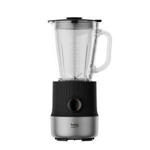 Beko TBN 81808 BX: Frullatore da Tavolo Sirius Line, 800 Watt, 1.75 L, Brocca in Vetro, Nero e Inox