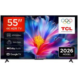 TCL P6L TV 55P6L 55” 4K HDR, Direct LED, Google TV, HDR10, Dolby Audio, Game Master, VRR, Google Assistant & Alexa, AirPlay 2